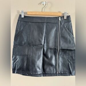 Black Leather Skirt
